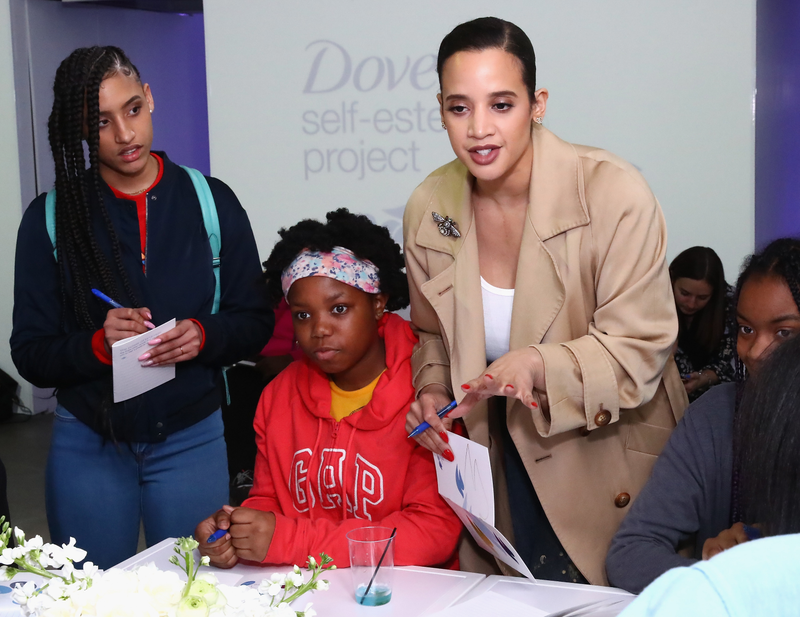 Polanco’s daughter Dasany Kristal Gonzalez, a Dove workshop attendee and Dascha Polanco